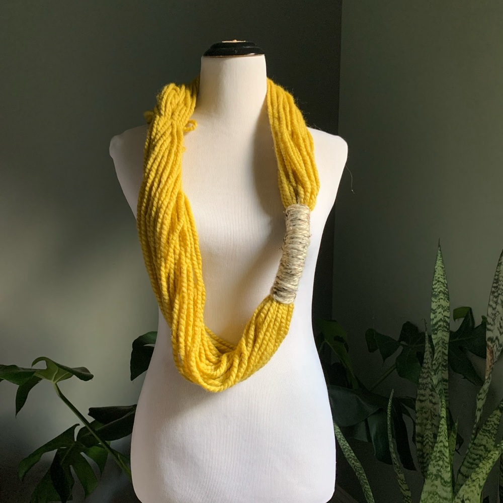Yellow Aria Handmade Bora Scarf Made in USA